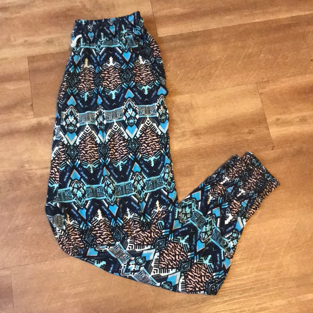 Drawstring Waist Harem Pants